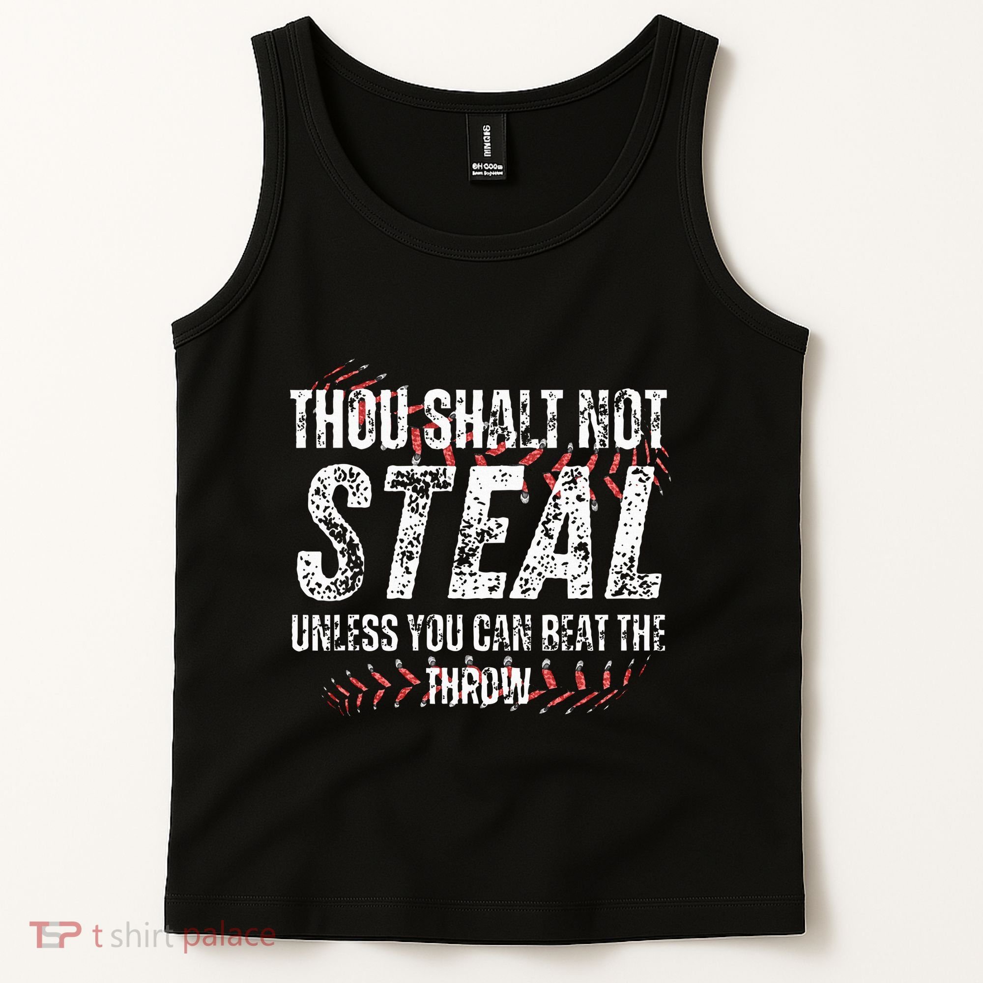 Baseball Coach Baseball Gifts Thou Shall Not Steal Tank Top