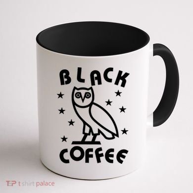 Black Coffee Coffee Mug back