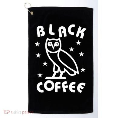 Black Coffee Golf Towel