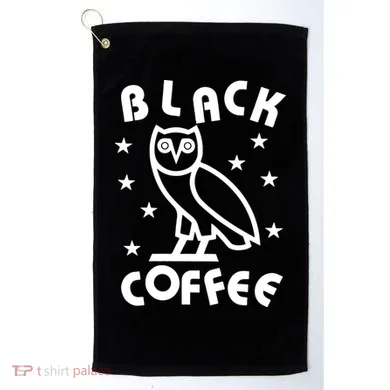 Black Coffee Golf Towel