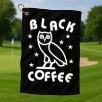 Black Coffee Golf Towel thumb 1