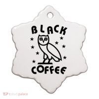 Black Coffee Ceramic Ornament thumb 0