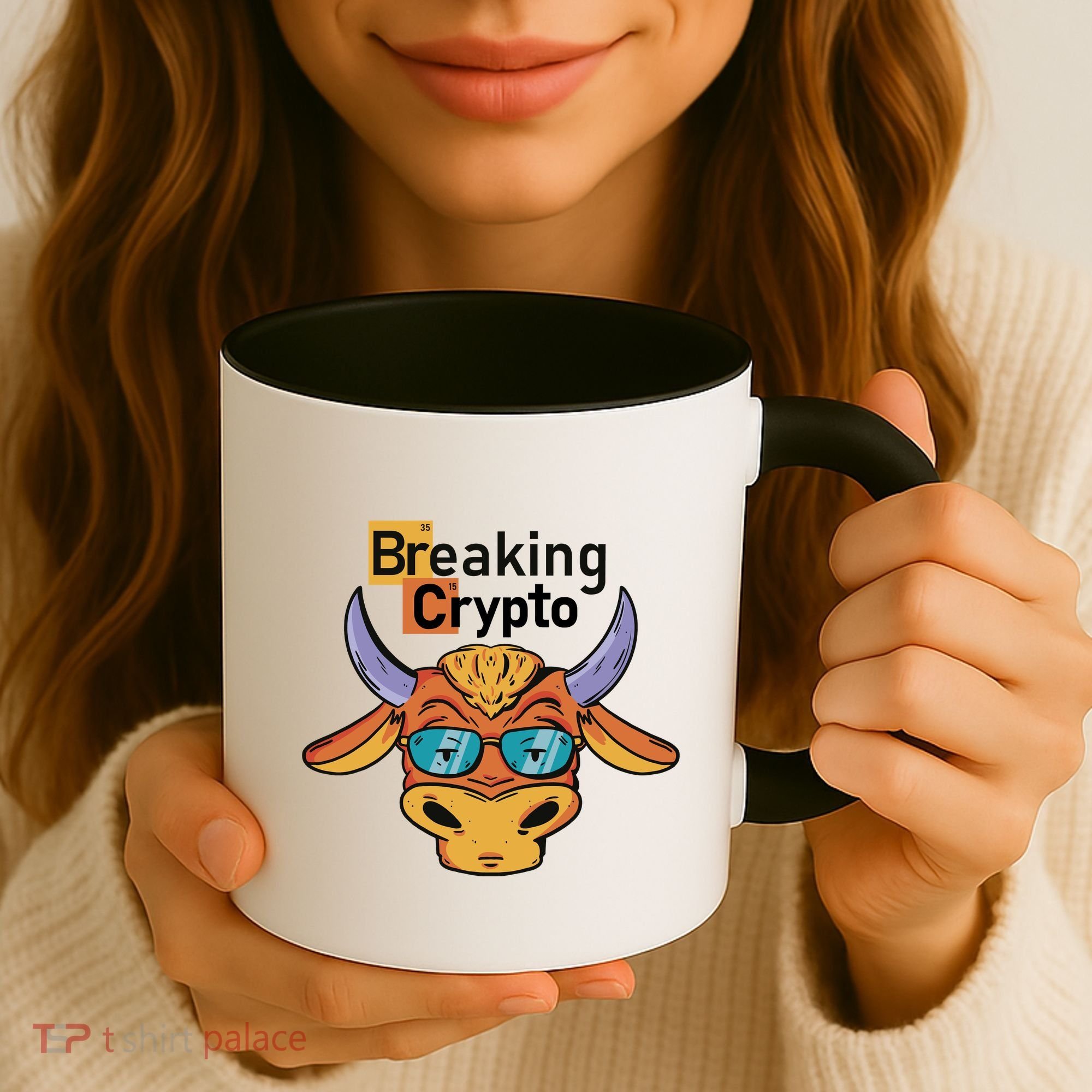 Breaking Crypto Bull Coffee Mug