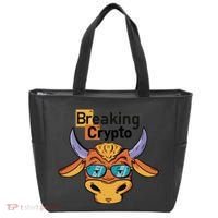 Breaking Crypto Bull Tote Bag thumb 0