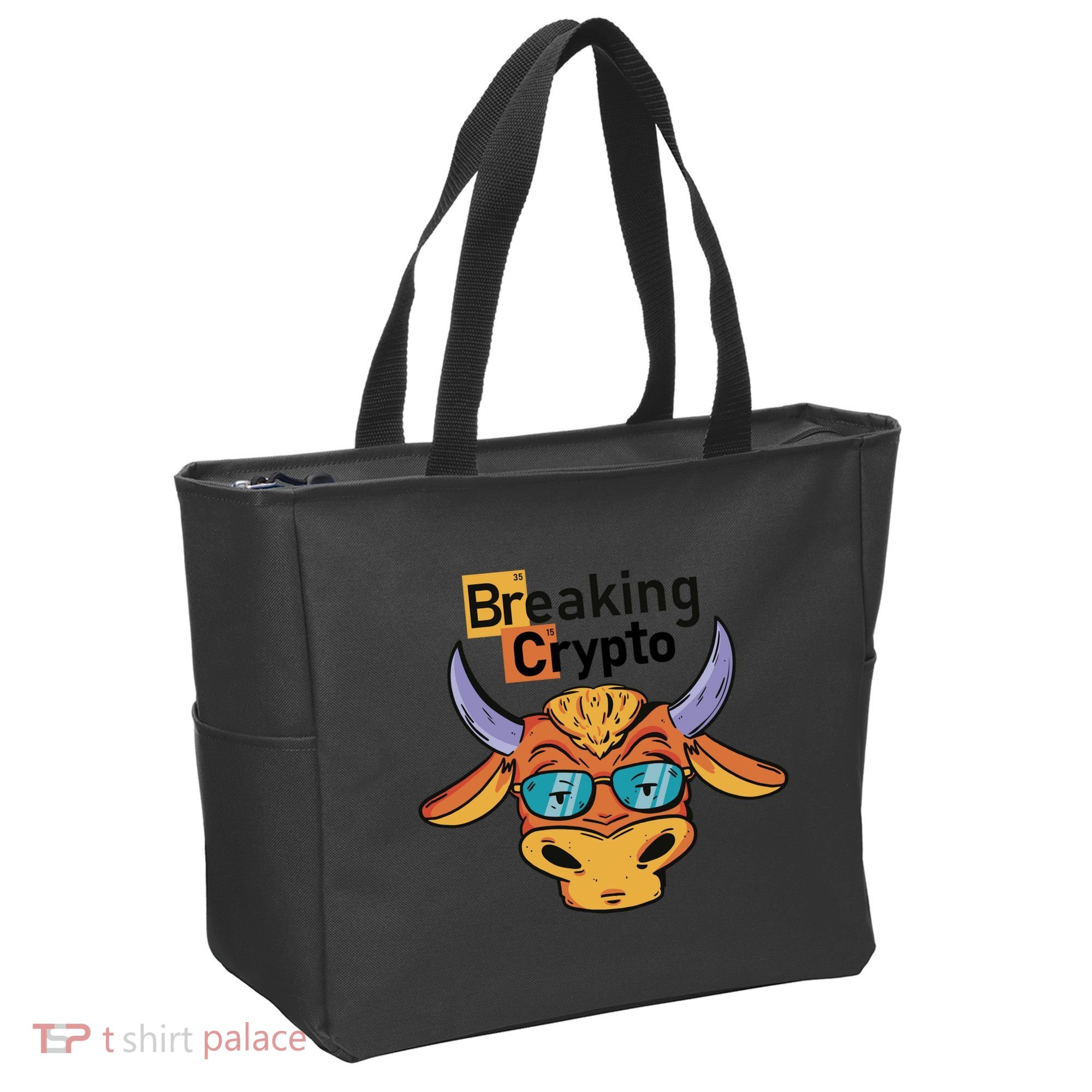 Breaking Crypto Bull Tote Bag