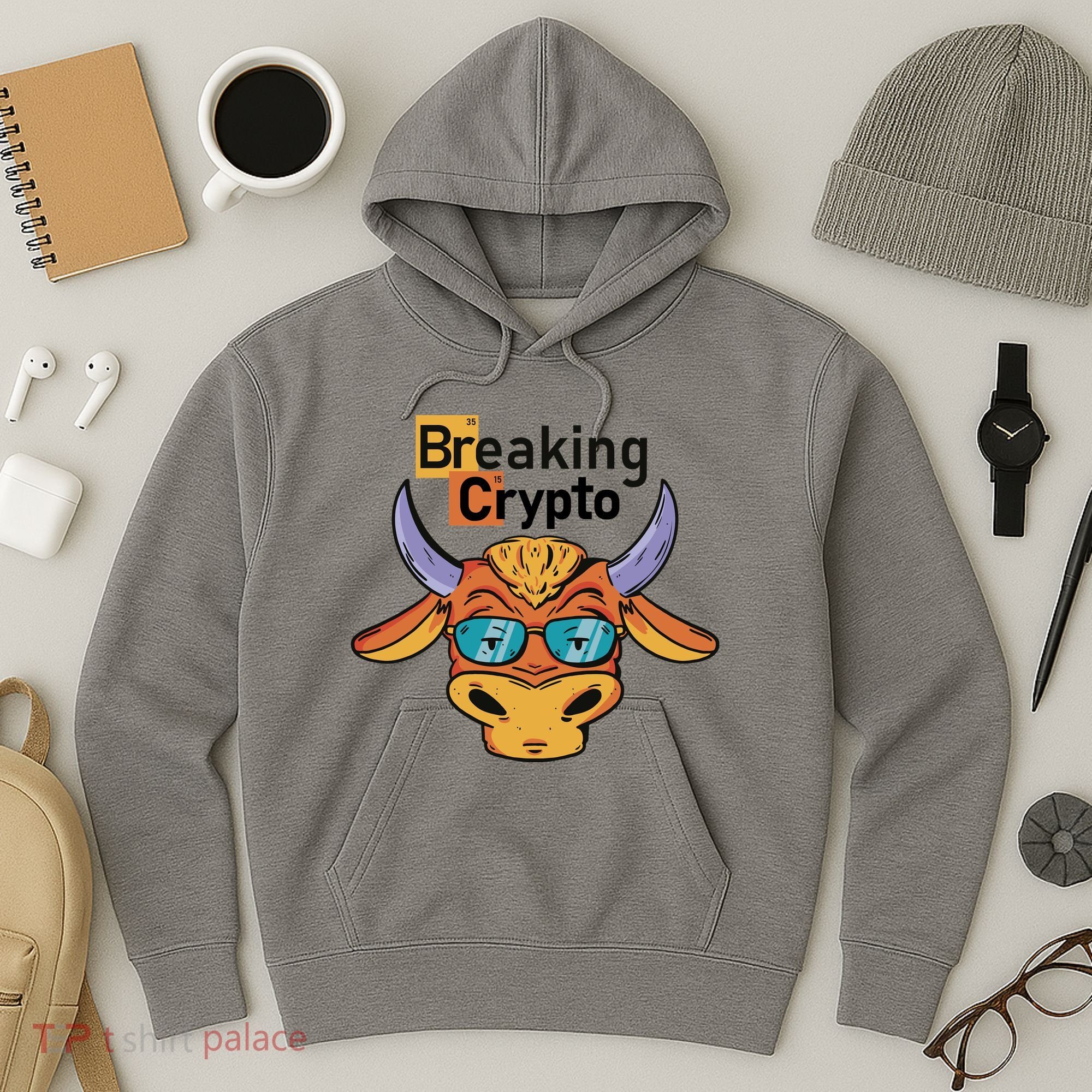 Breaking Crypto Bull Hoodie