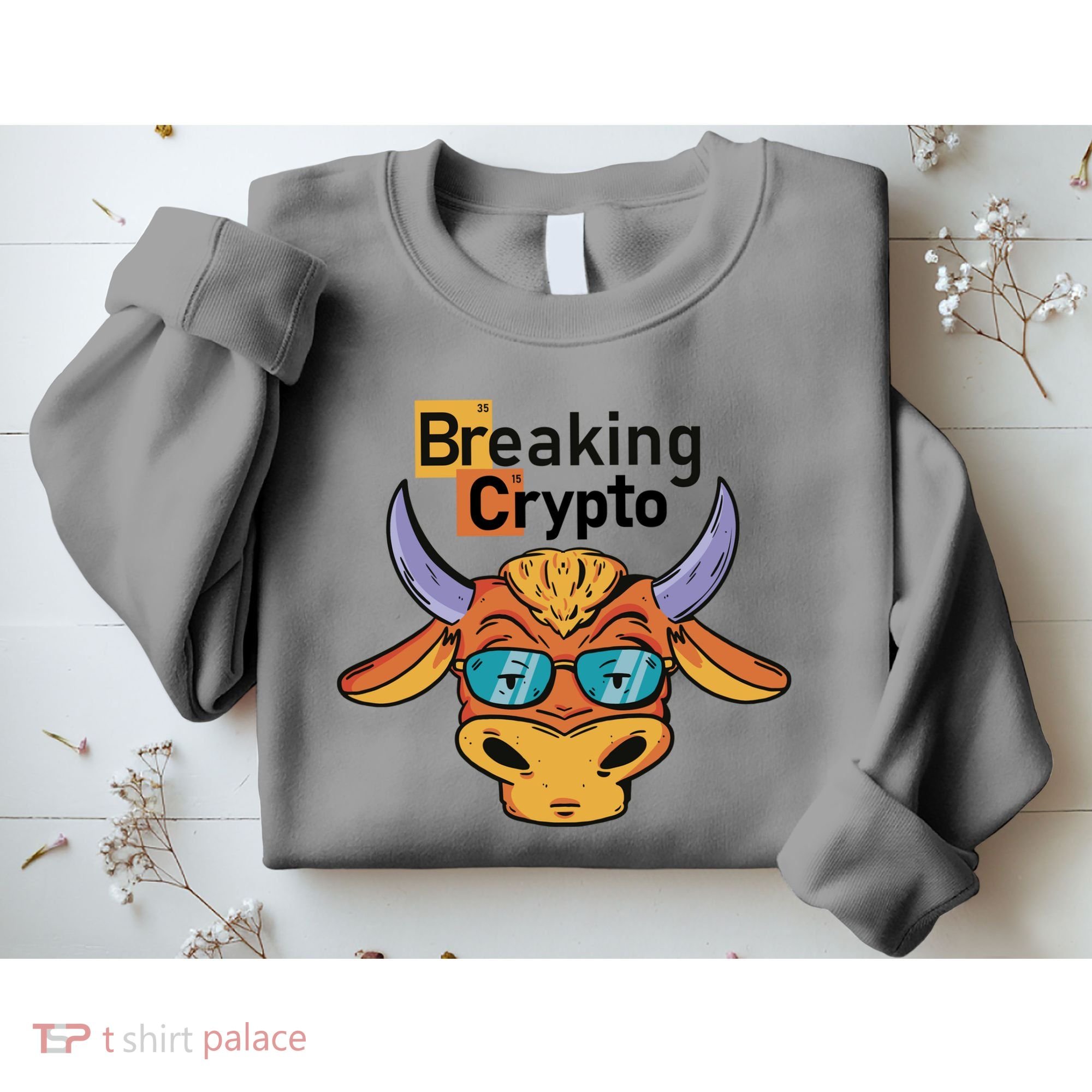 Breaking Crypto Bull Sweatshirt