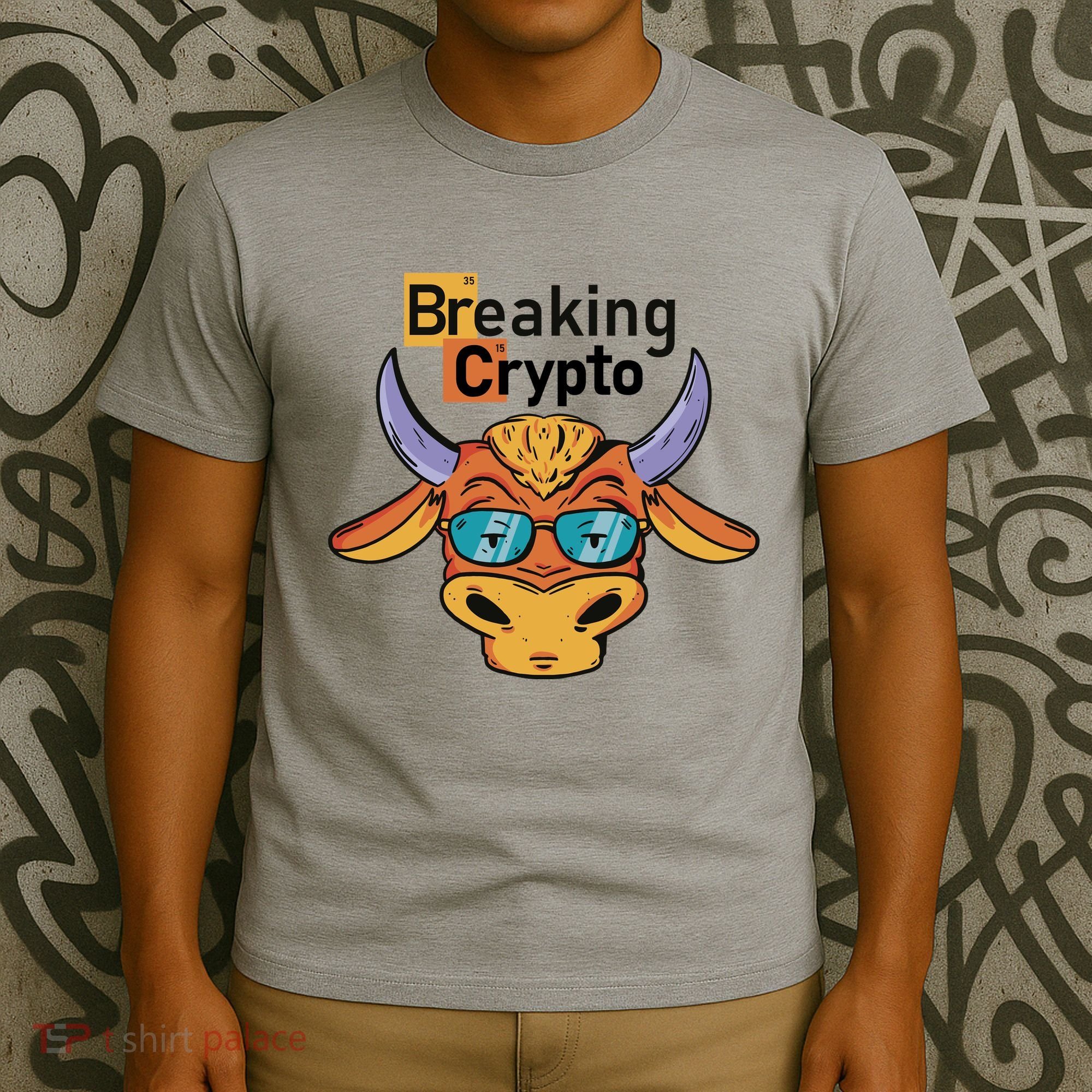 Breaking Crypto Bull T-Shirt