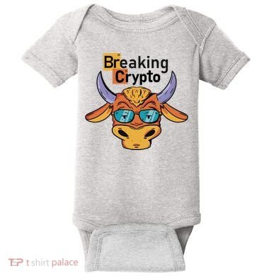 Breaking Crypto Bull Baby Bodysuit