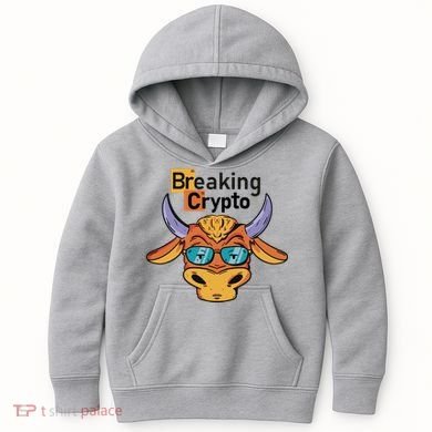 Breaking Crypto Bull Kids Hoodie