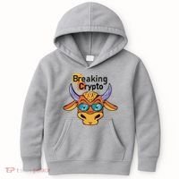 Breaking Crypto Bull Kids Hoodie thumb 0