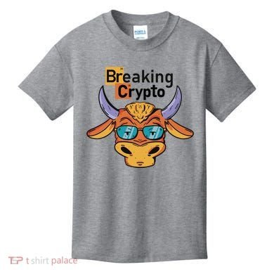 Breaking Crypto Bull Kids T-Shirt