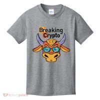 Breaking Crypto Bull Kids T-Shirt thumb 0