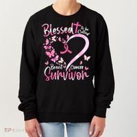Breast Cancer Butterfly Blessed To Be Called Survivor Women's Sweatshirt thumb 0