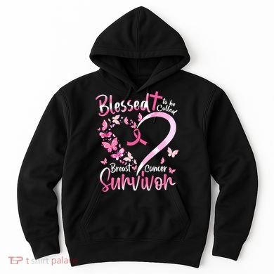 Breast Cancer Butterfly Blessed To Be Called Survivor Hoodie