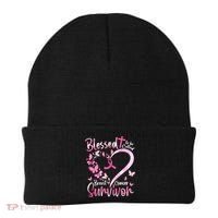 Breast Cancer Butterfly Blessed To Be Called Survivor Beanie thumb 0
