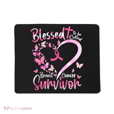 Breast Cancer Butterfly Blessed To Be Called Survivor Mousepad