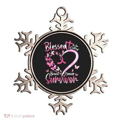 Breast Cancer Butterfly Blessed To Be Called Survivor Ornament
