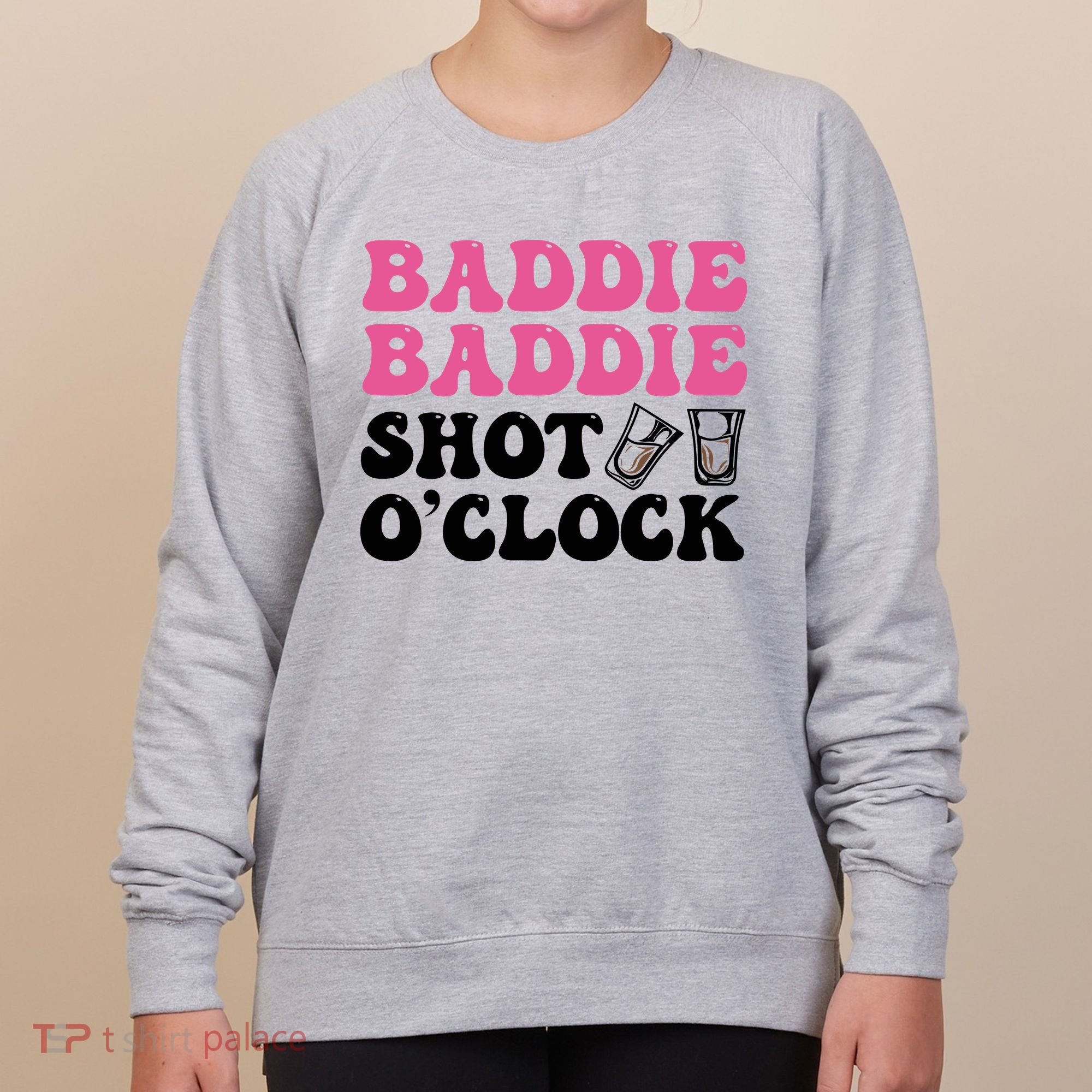 Baddies Caribbean Baddie Baddie Shot O Clock Women's Sweatshirt