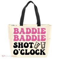 Baddies Caribbean Baddie Baddie Shot O Clock Tote Bag thumb 0