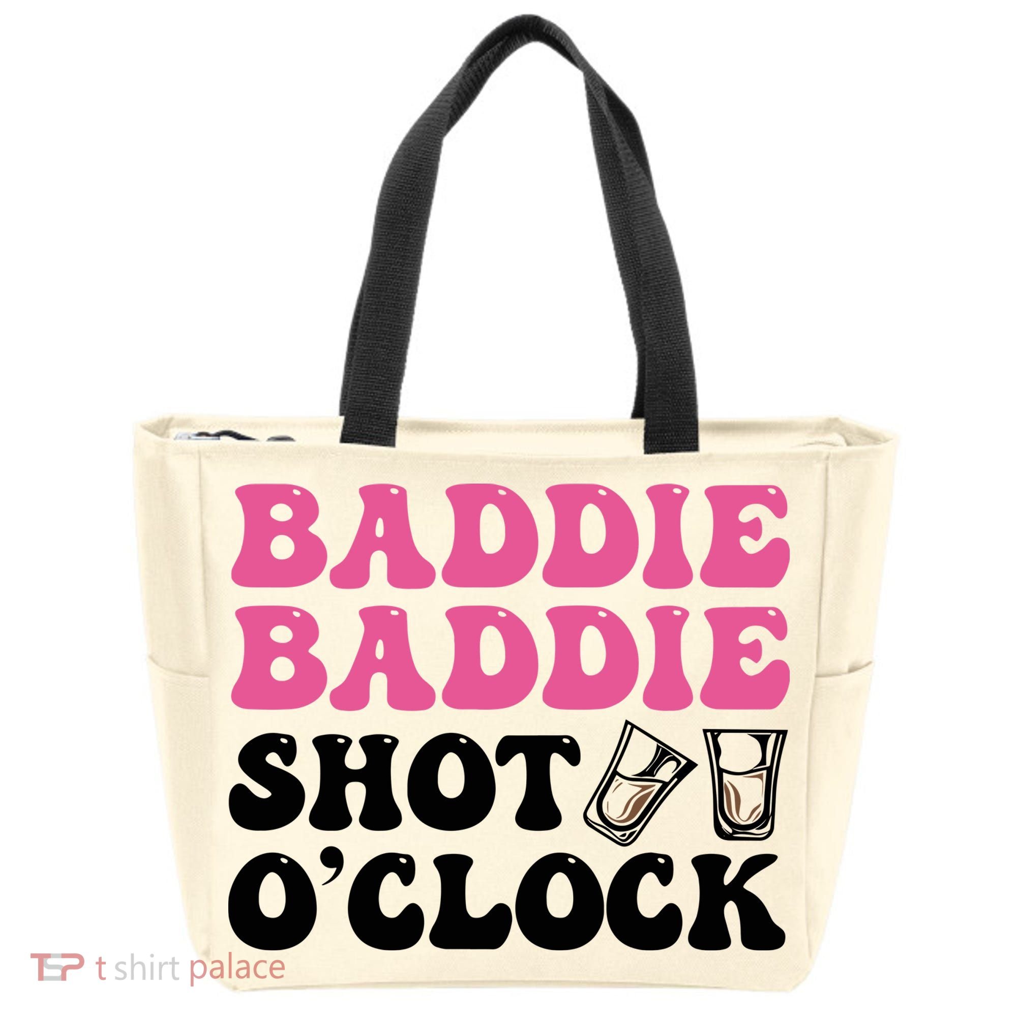 Baddies Caribbean Baddie Baddie Shot O Clock Tote Bag