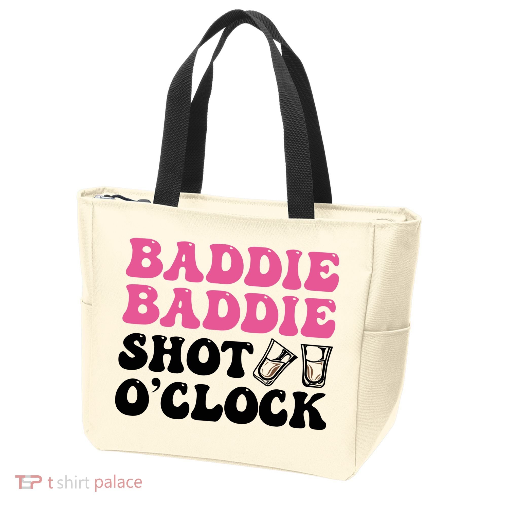 Baddies Caribbean Baddie Baddie Shot O Clock Tote Bag