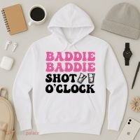 Baddies Caribbean Baddie Baddie Shot O Clock Hoodie thumb 3