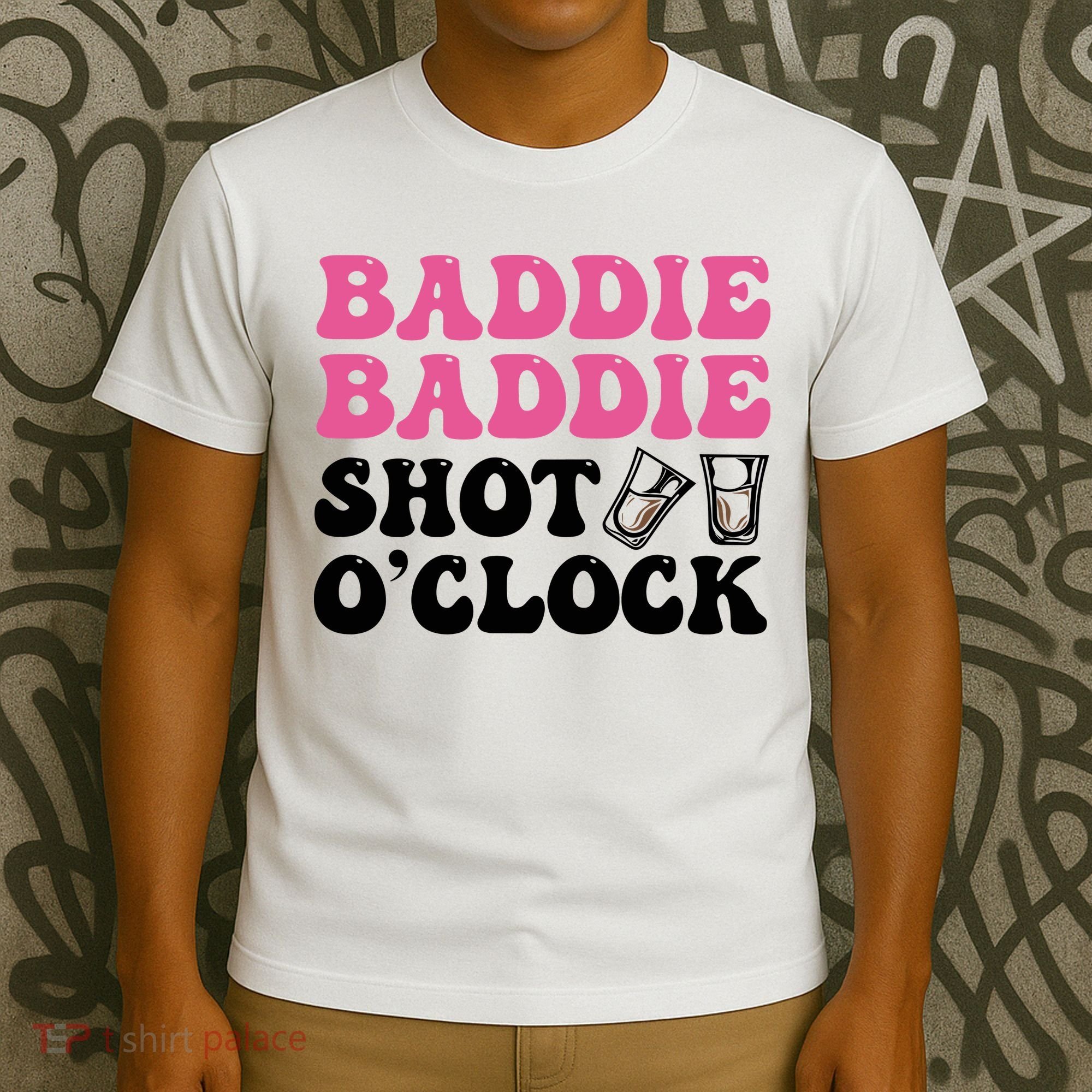 Baddies Caribbean Baddie Baddie Shot O Clock T-Shirt