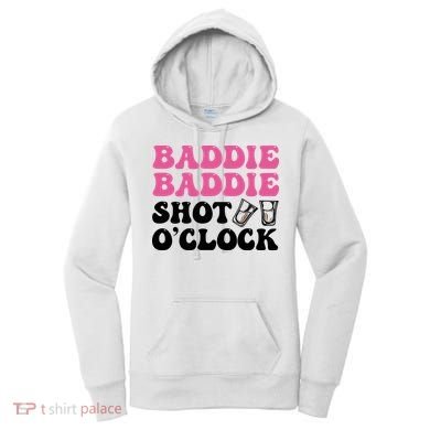 Baddies Caribbean Baddie Baddie Shot O Clock Women's Hoodie