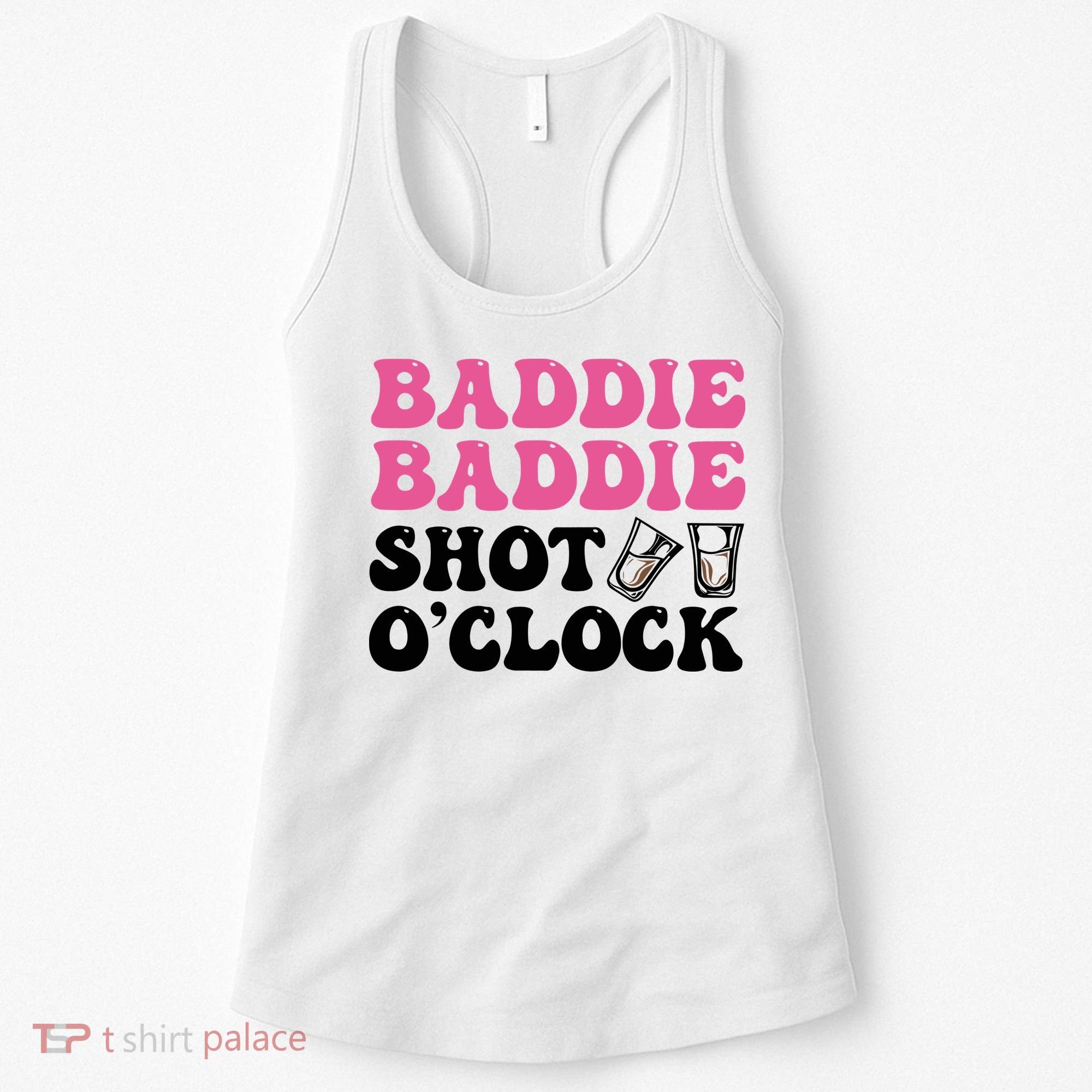 Baddies Caribbean Baddie Baddie Shot O Clock Women's Tank Top