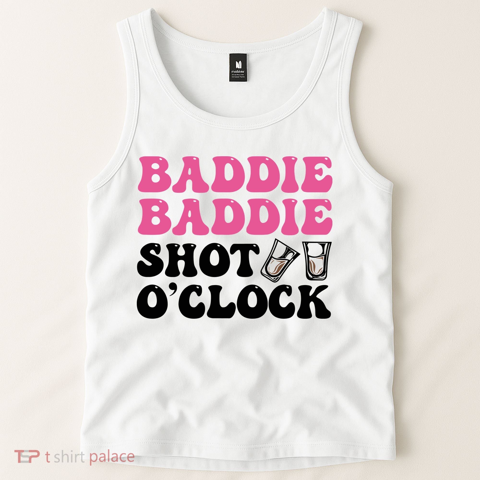 Baddies Caribbean Baddie Baddie Shot O Clock Tank Top