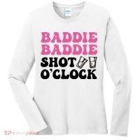 Baddies Caribbean Baddie Baddie Shot O Clock Women's Long Sleeve Shirt thumb 0