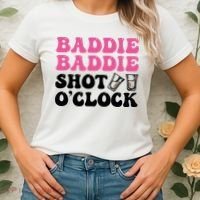 Baddies Caribbean Baddie Baddie Shot O Clock Women's T-Shirt thumb 2