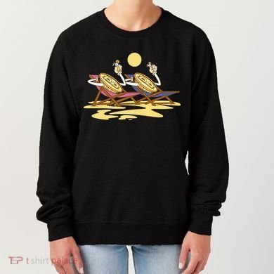 Bitcoin Crypto Beach Vacation Women's Sweatshirt