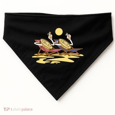 Bitcoin Crypto Beach Vacation USA-Made Doggie Bandana