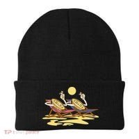 Bitcoin Crypto Beach Vacation Beanie thumb 0