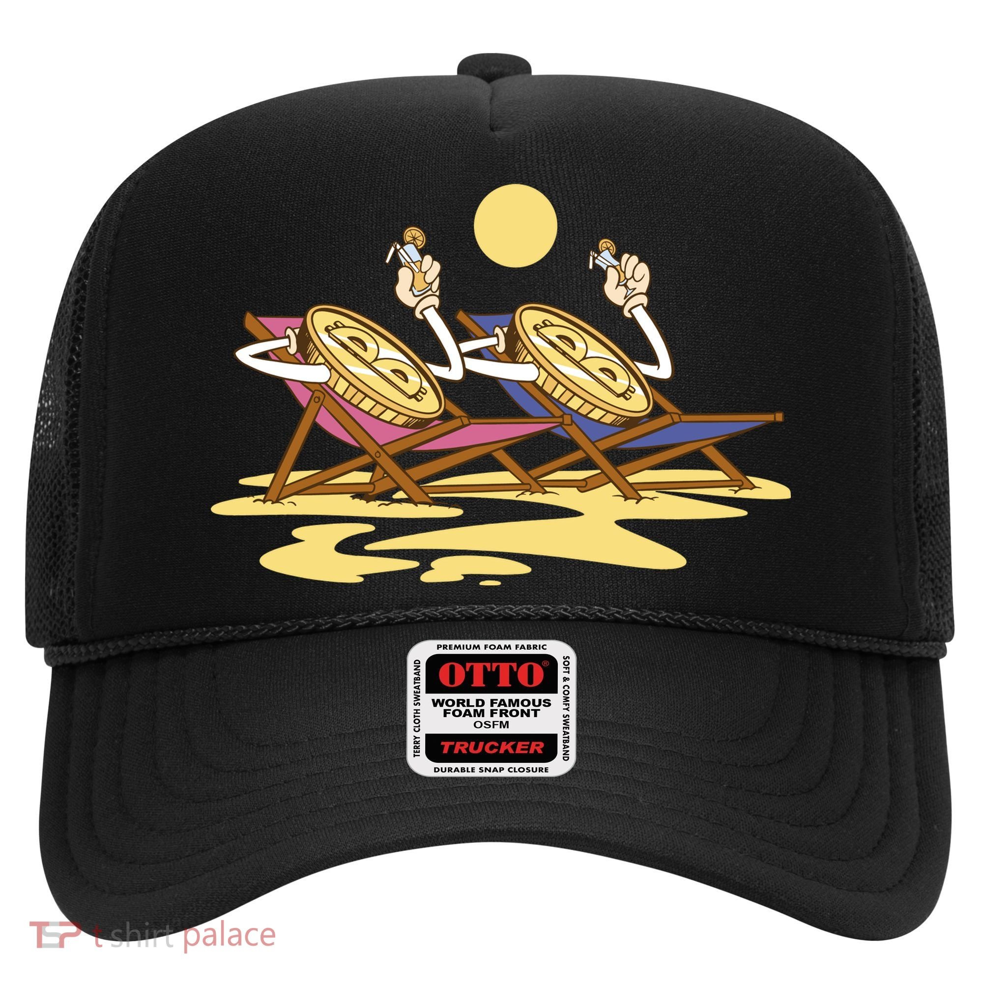 Bitcoin Crypto Beach Vacation Hat