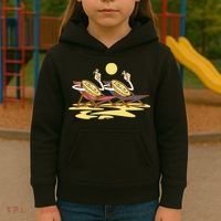 Bitcoin Crypto Beach Vacation Kids Hoodie thumb 3