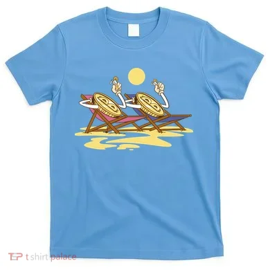 Bitcoin Crypto Beach Vacation T-Shirt