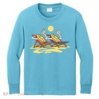 Bitcoin Crypto Beach Vacation Kids Long Sleeve Shirt thumb 0