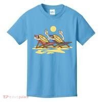 Bitcoin Crypto Beach Vacation Kids T-Shirt thumb 0