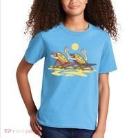 Bitcoin Crypto Beach Vacation Kids T-Shirt thumb 2