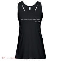Best Cross Country Coach Ever Running Runner Coach Ladies Essential Flowy Tank thumb 0
