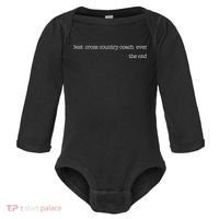 Best Cross Country Coach Ever Running Runner Coach Baby Long Sleeve Bodysuit thumb 0