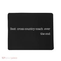 Best Cross Country Coach Ever Running Runner Coach Mousepad thumb 0