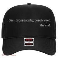 Best Cross Country Coach Ever Running Runner Coach Hat thumb 0