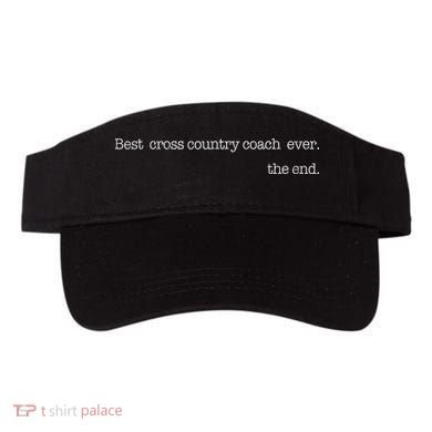 Best Cross Country Coach Ever Running Runner Coach Visor