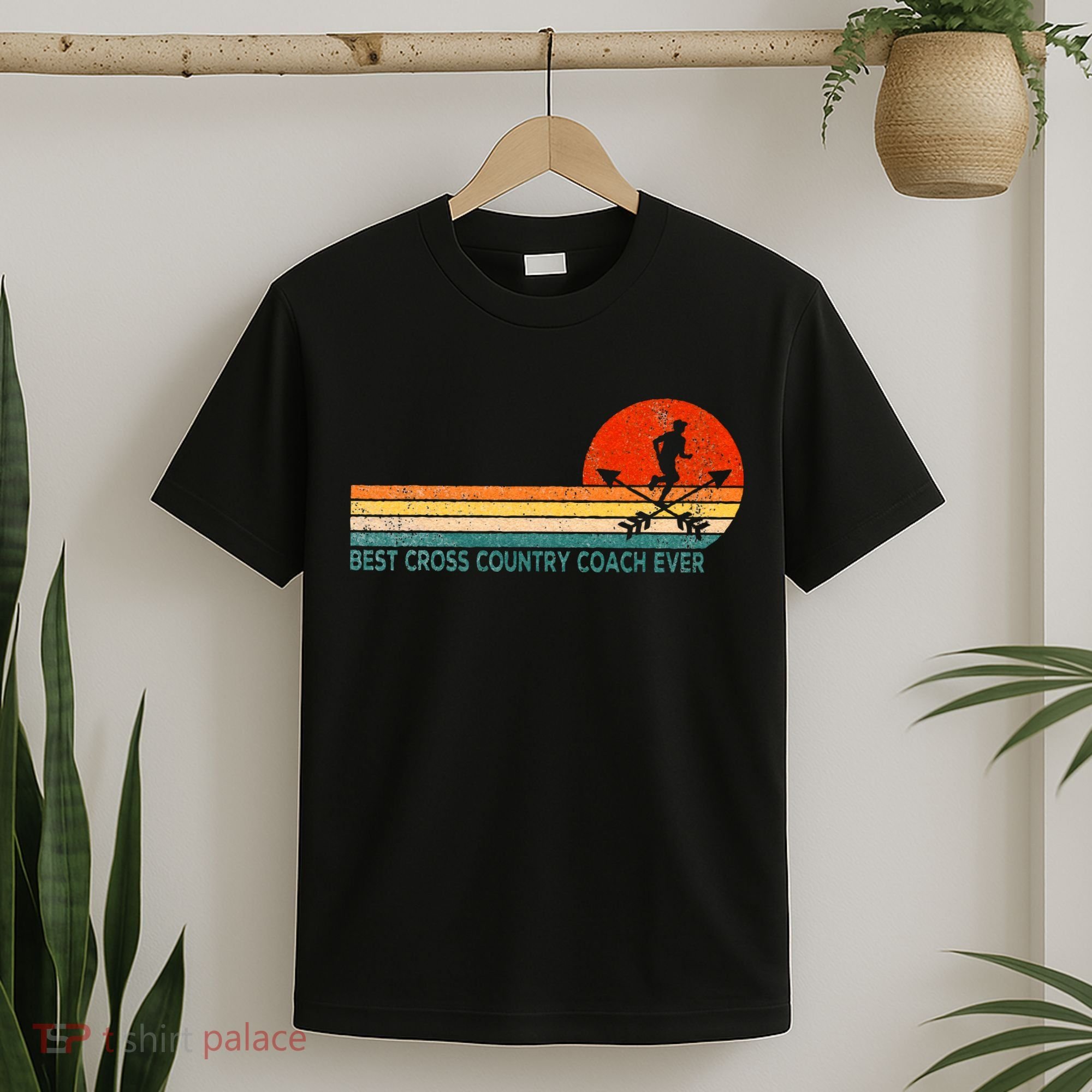 Best Cross Country Coach Cross Country Running Coach Retro T-Shirt