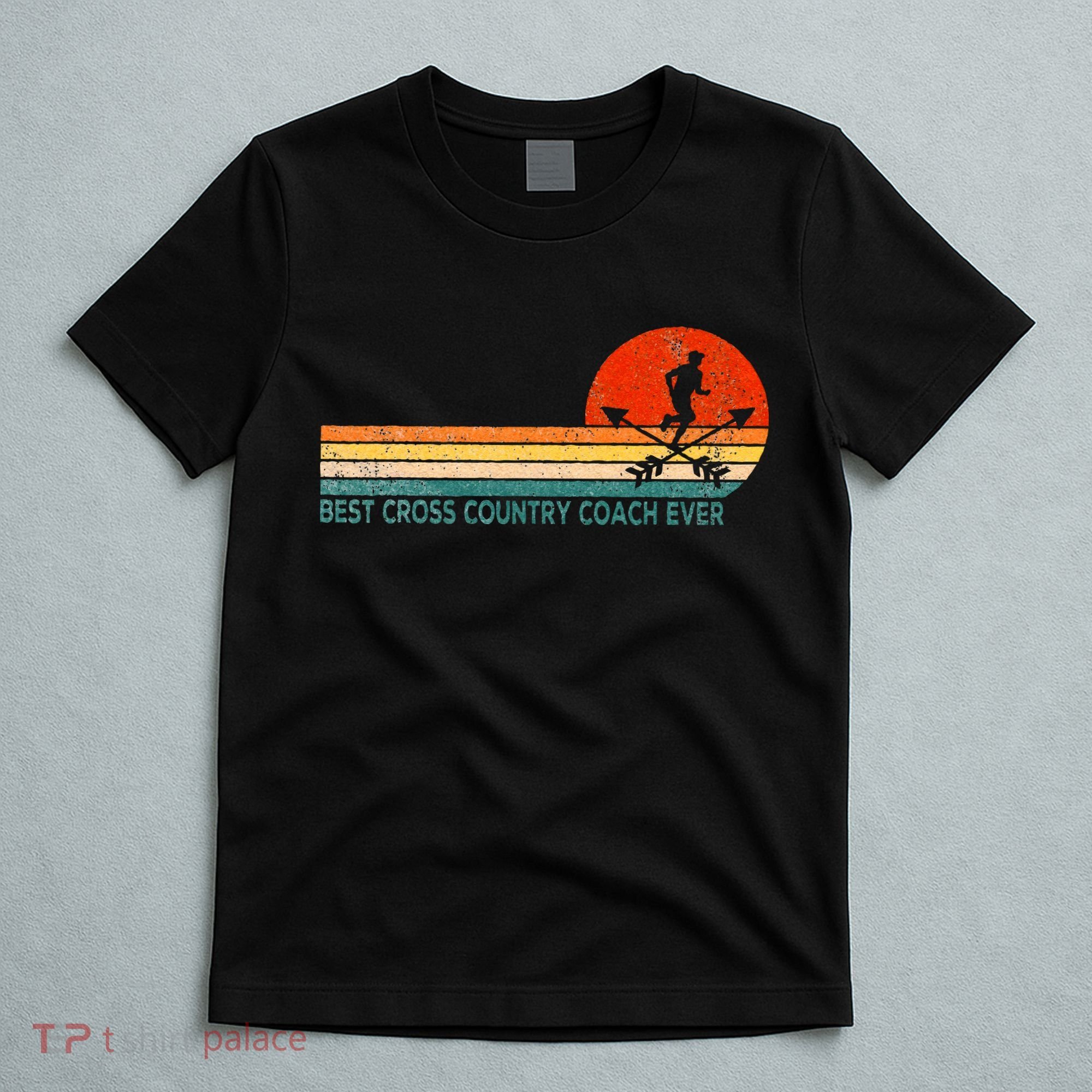Best Cross Country Coach Cross Country Running Coach Retro T-Shirt