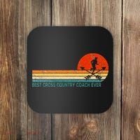 Best Cross Country Coach Cross Country Running Coach Retro Coaster thumb 0